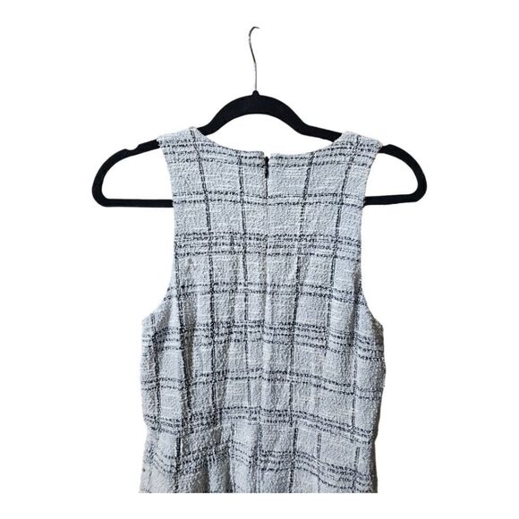 BANANA REPUBLIC Textured Window Pane Dress - Size 0 - Picture 5 of 9